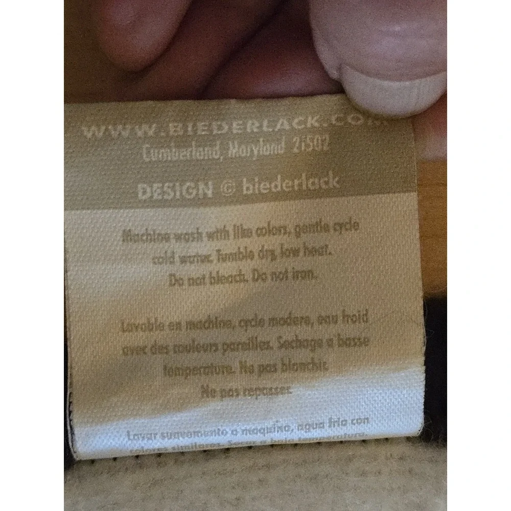 VTG Biederlack Horse Reversible Throw Blanket Brown Tan 55 X 75 In RL Decor